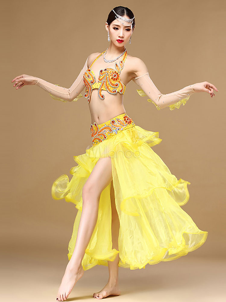 Sexy Costume De Danse Orientale Mode En Organza En Fibre Polyester