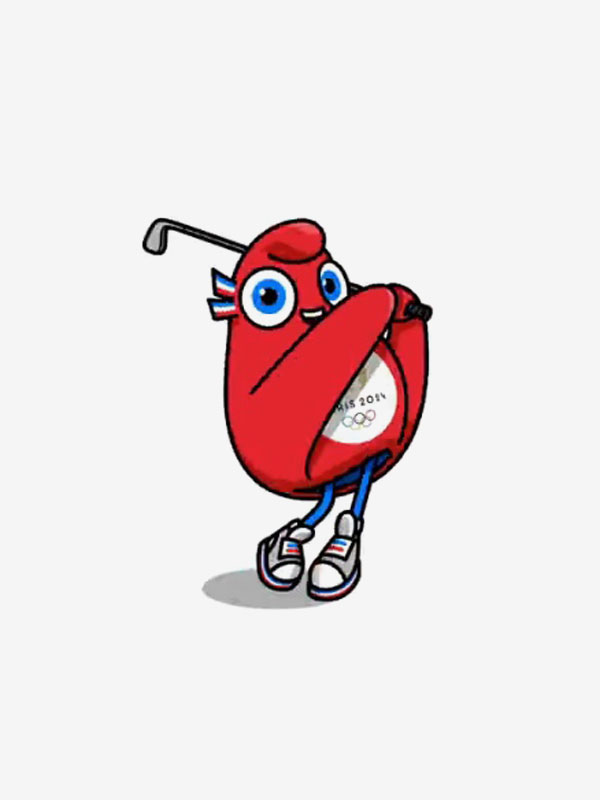 Porte Clé Les Phryges Golf Mascottes Des Jeux Olympiques Paris 2024