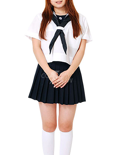 green and white school uniform