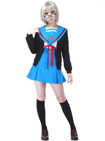 涼宮ハルヒの憂鬱 長門有希 ハロウィン コスプレコスチューム 制服 コスプレ Cosplayshow Com