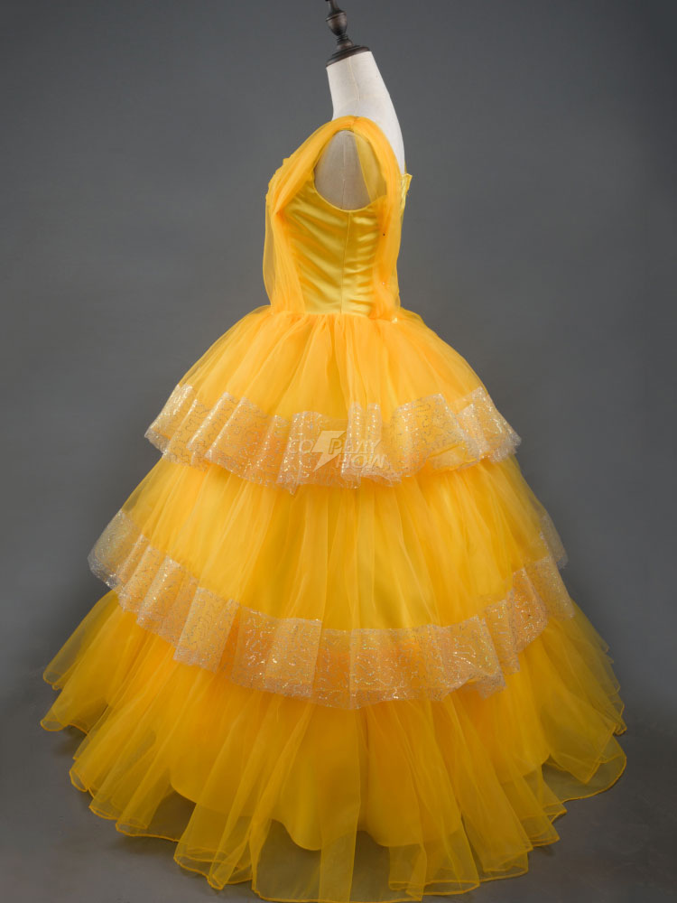 Beauty And The Beast Belle Princess Cosplay Costume Disney Film Emma Watson Cosplay Costume Halloween Cosplayshow Com