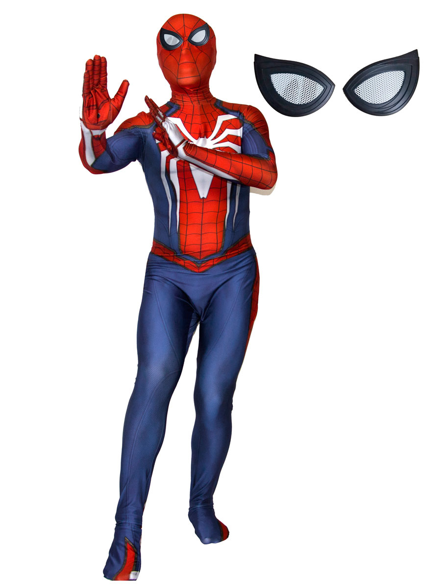 Spider Man Advanced Suit Cosplay Costume 3D Print Jumpsuit Marvel PS4 Game Cosplay Costume - Cosplayshow.com