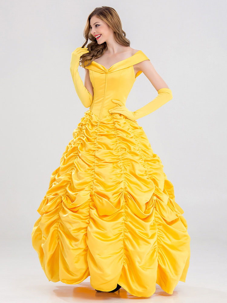 Disney Cartoon Cosplay Princess Belle Beauty And The Beast Cosplay Dress Cosplayshow Com