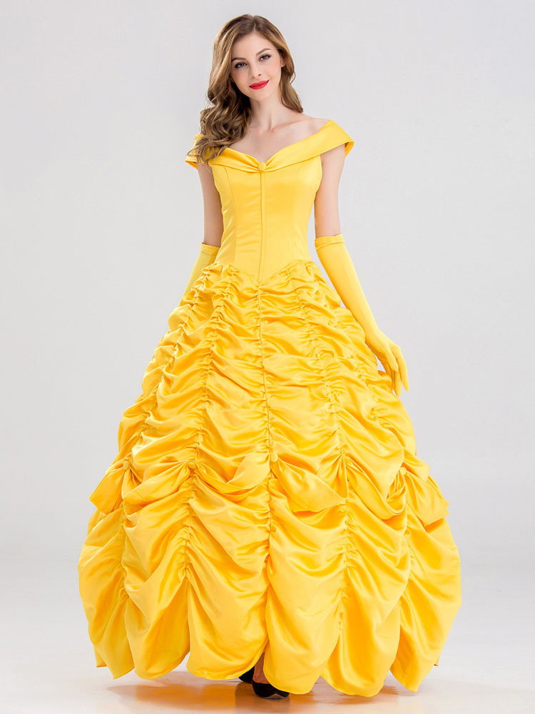 Disney Cartoon Cosplay Princess Belle Beauty And The Beast Cosplay Dress Cosplayshow Com