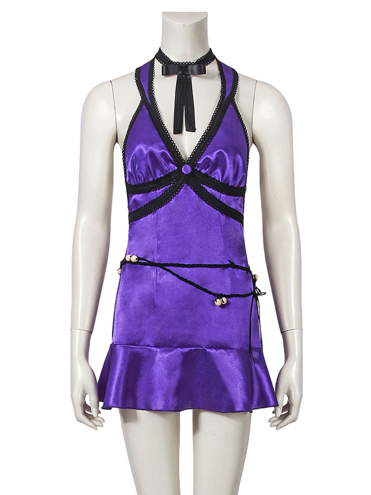 tifa purple dress cosplay