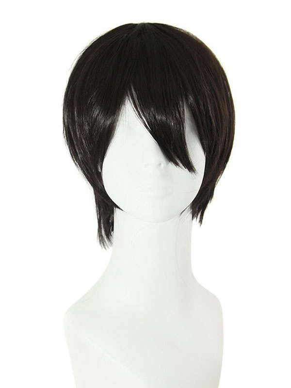 black anime wig