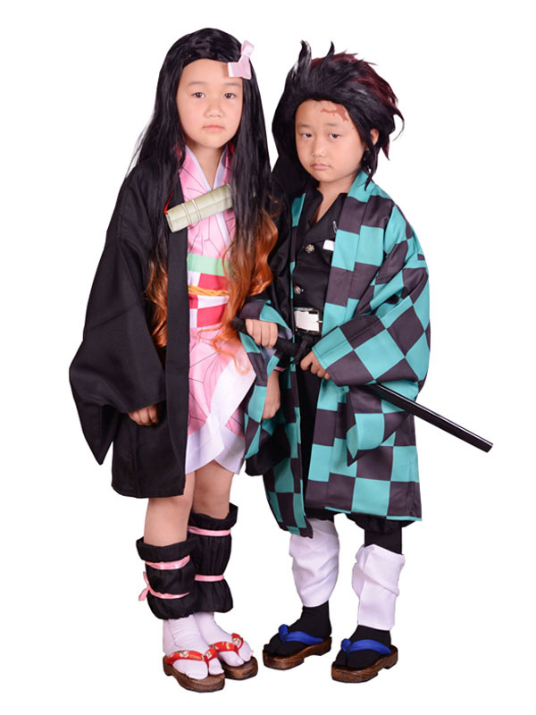 Demon Slayer: Kimetsu No Yaiba Kamado Tanjirou Kids Cosplay Costume