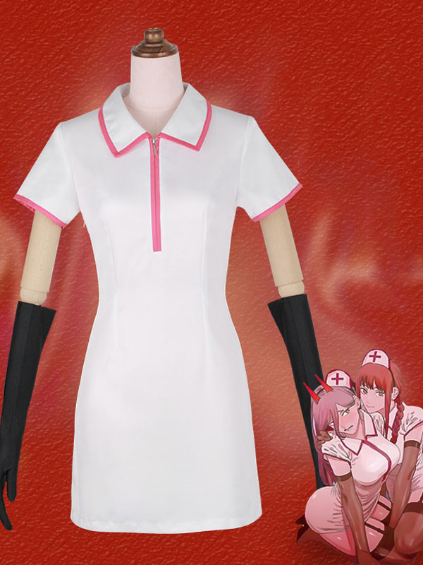 Chainsaw Man Makima Power Nurse Cosplay Costume Full Set