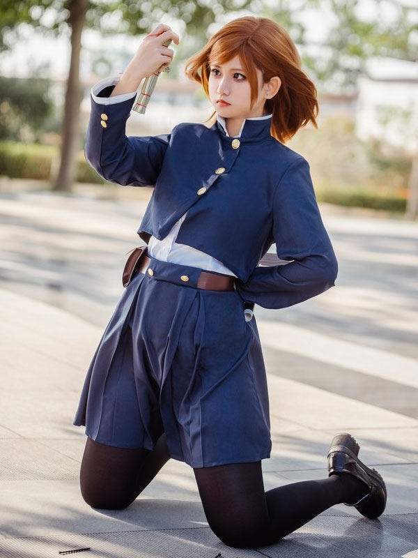 Jujutsu Kaisen Feiti aria Luta Kugisaki Nobara Traje Cosplay Halloween 