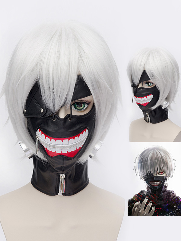 Tokyo Ghoul Kaneki Ken Halloween Cosplay Wig Cosplayshow Com