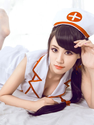 Hawt Japanese Beauty Showing Nurse Outfit