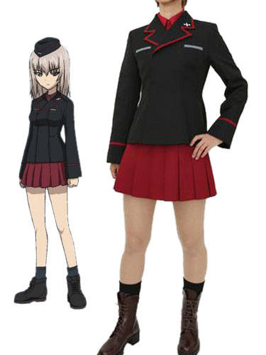 Girls Und Panzer Nishizumi Maho Cosplay Costume Kuromorimine Girls High School Uniform Cosplayshow Com