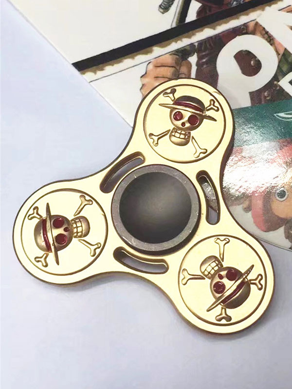 Gold One Piece Anime Alloy Fidget Spinner  Cosplayshow.com