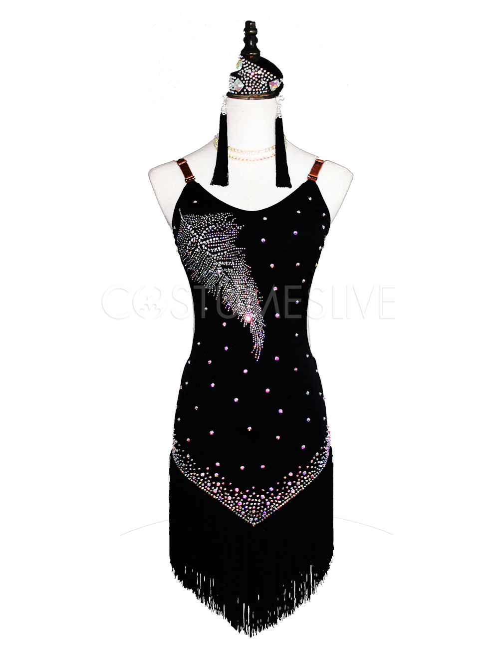 black dance dresses