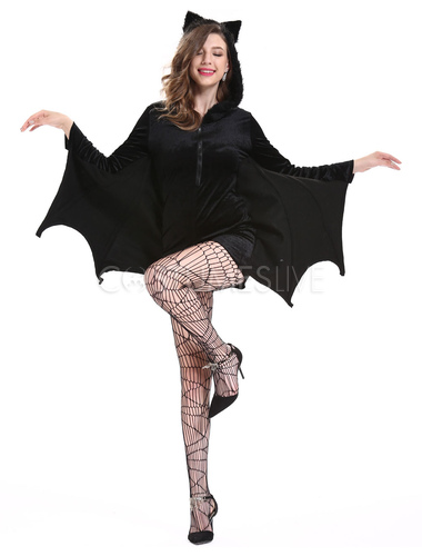 コスチューム衣装 ブラック バットマン 女性用 大人用 ポリエステル ハロウィン ジャンプスーツ Costumeslive Com Jp