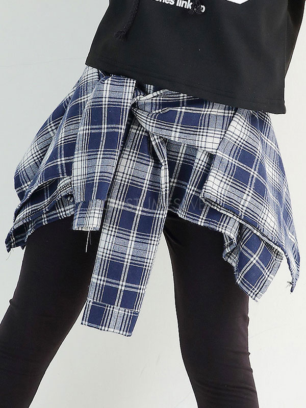 plaid skirt dance costume