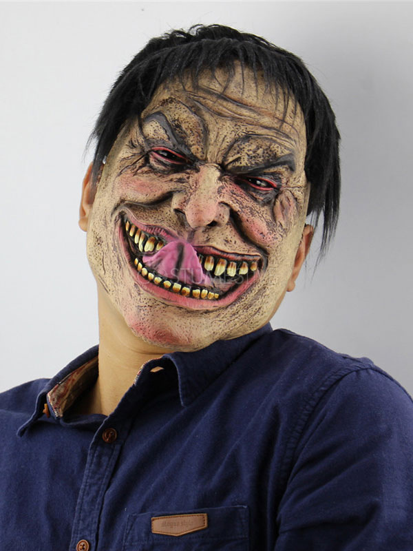 ハロウィーンのマスク面白い惨めな男フルフェイスラテックスコスプレの小道具 Costumeslive Com Jp