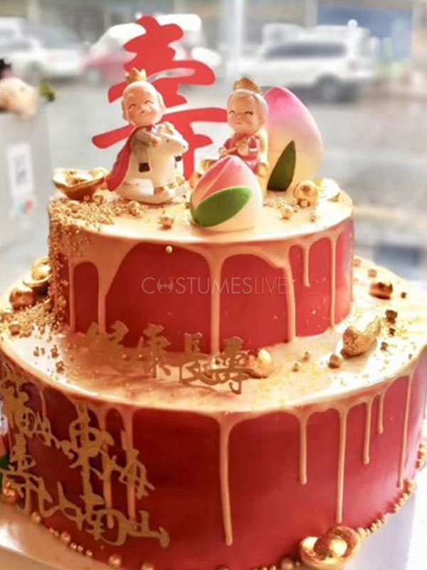 ケーキトッパーおじいちゃんおばあちゃん置物誕生日パーティーの装飾ハロウィン Costumeslive Com Jp