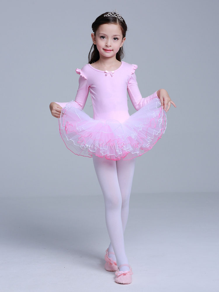 rent faktisk ulykke Præstation Ballet Dance Costumes Pink Organza Ballerina Costume For Kids -  Costumeslive.com