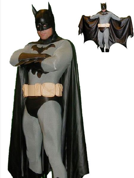 ユニセックス カラーブロック バットマン コスチュームコスプレ ライクラ スパンデックス 全身タイツ Costumeslive Com Jp