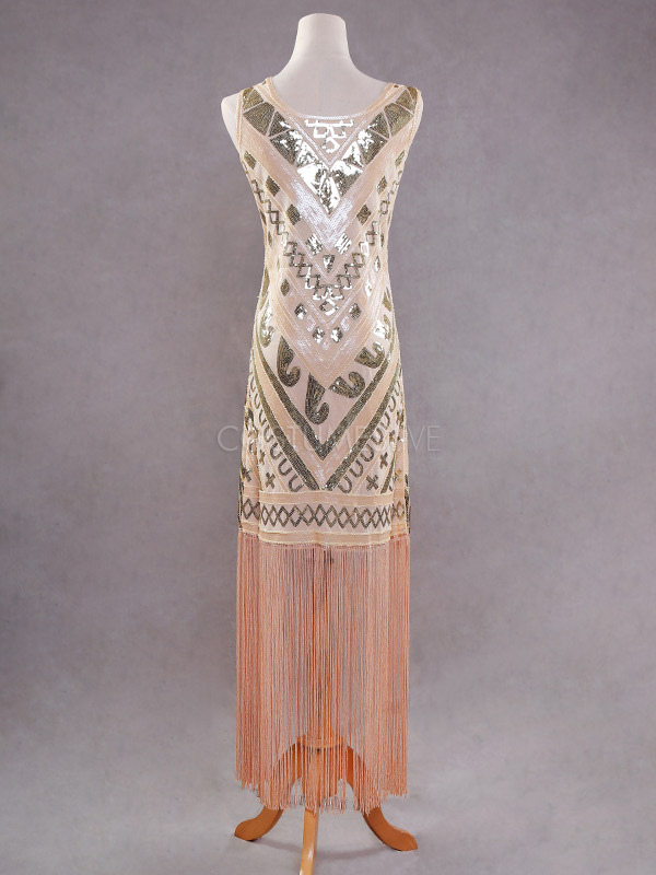 maxi flapper dress