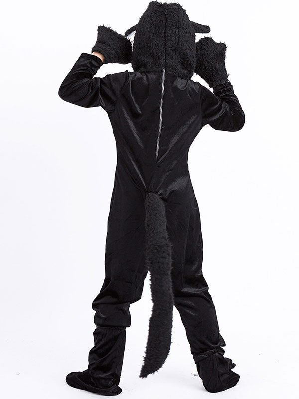 着ぐるみ 子供用 ブラック ネコ 着ぐるみ パジャマ ベロア マルディグラ シューズカバー グローブ ジャンプスーツ 仮装 余興 コスプレ衣装 ハロウィン イベント コスチューム Costumeslive Com Jp