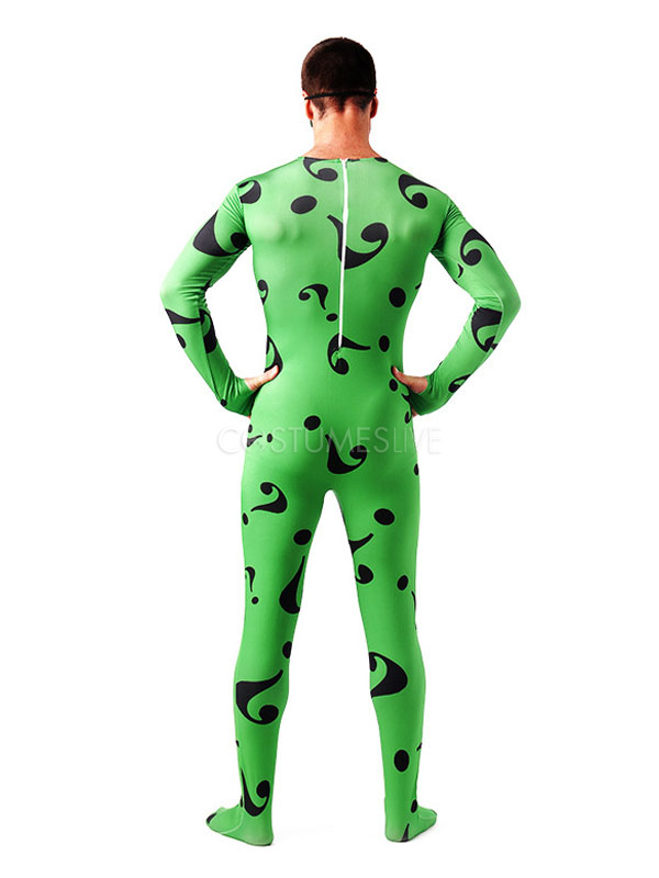 green lycra jumpsuit