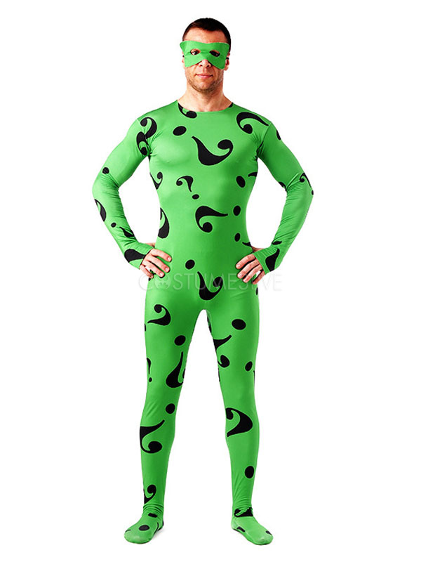 green lycra jumpsuit