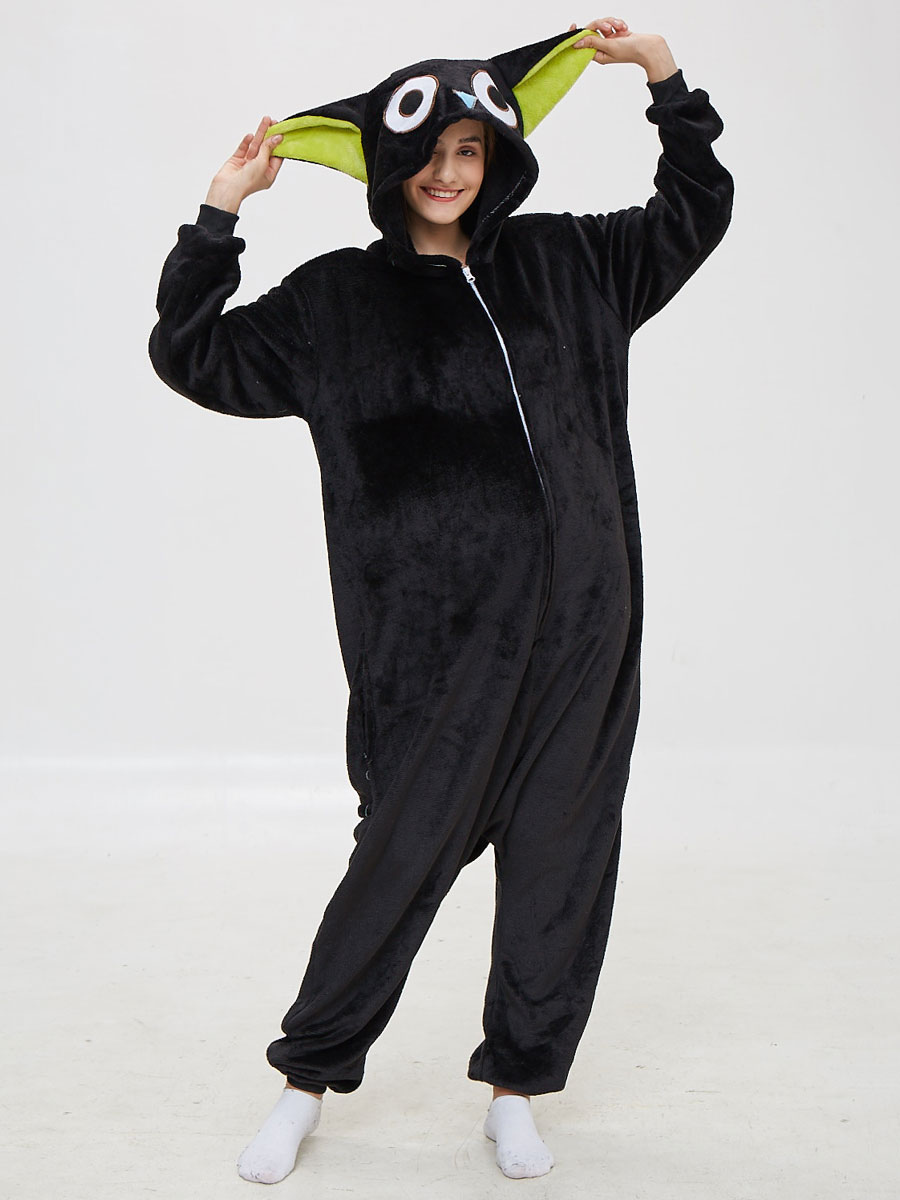 猫 パジャマ 着ぐるみ ワンジー 漫画 黒 フランネル ジャンプスーツ 着ぐるみ衣装 大人用 イベント コスチューム Costumeslive Com Jp