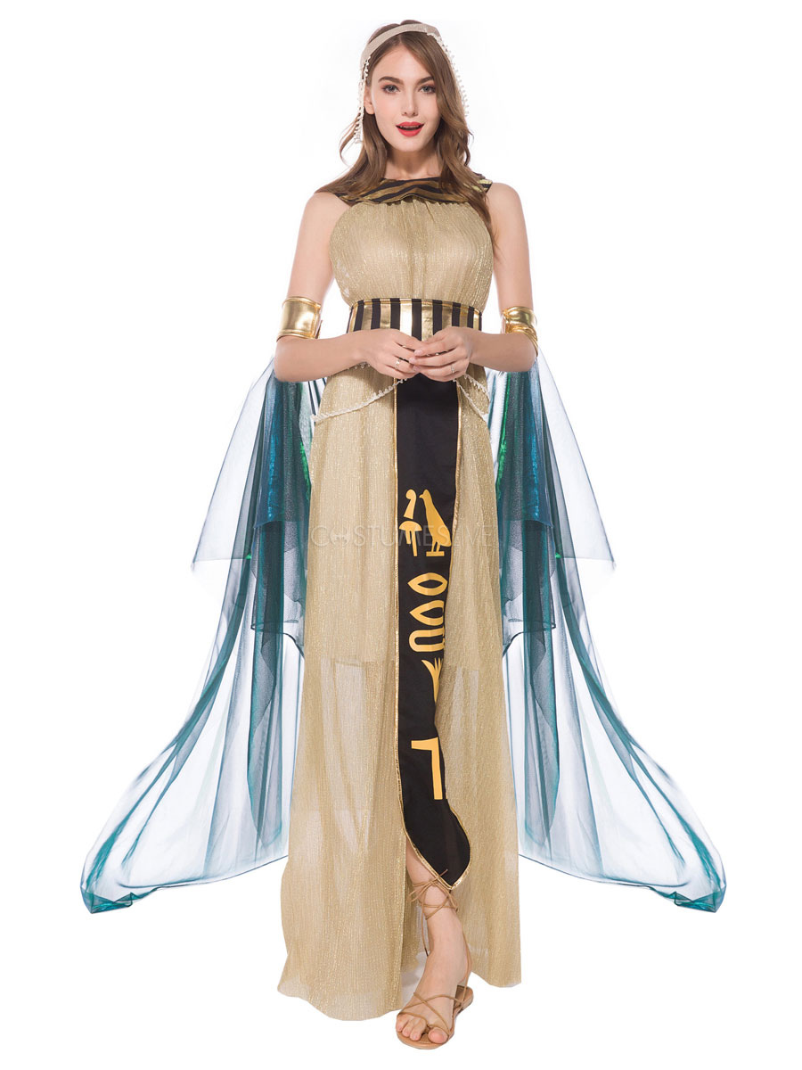 Sexy Gottin Agyptische Konigin Cleopatra Kostume Sechs Teiliges Set Halloween Costumeslive Com