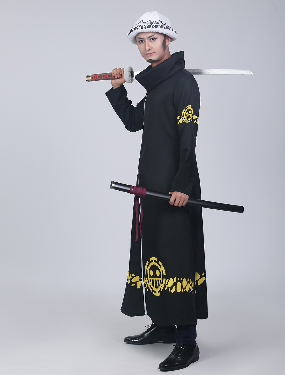 One Piece ワンピース トラファルガー D ワーテル ロー ブラック コート ハロウィン コスプレ コスチューム Costumeslive Com Jp
