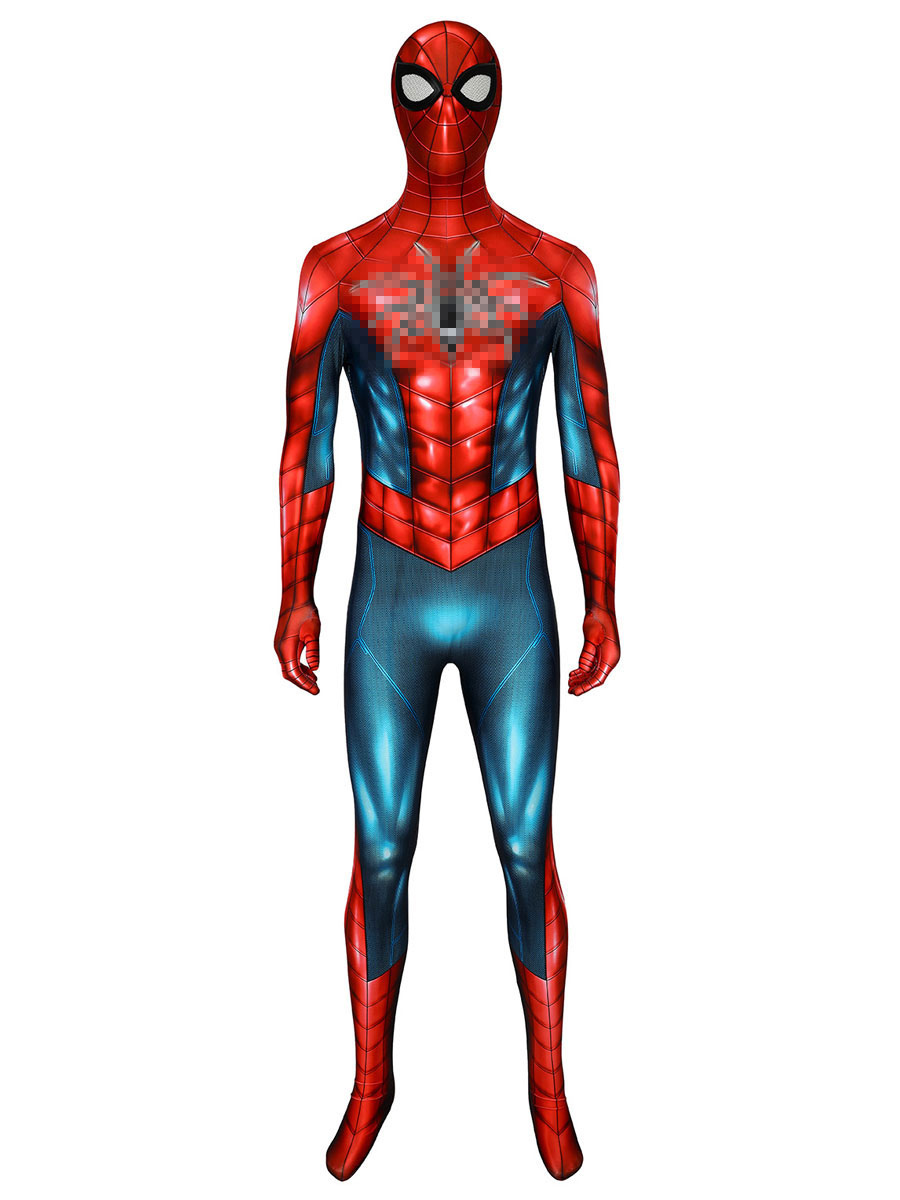 Spiderman Mono Halloween Cosplay Rojo Azul Disfraz 