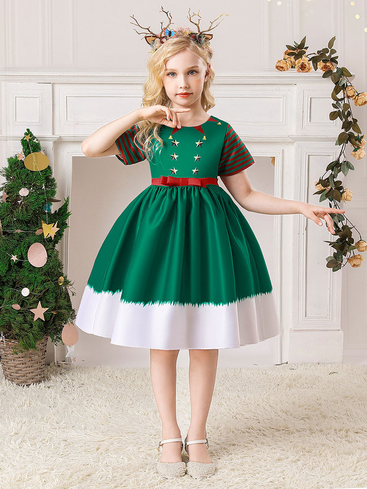 robe verte noel