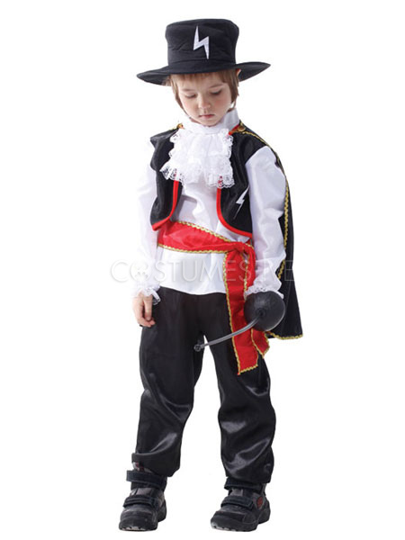 Nero Costume Di Zorro Per Bambini Costumeslive Com