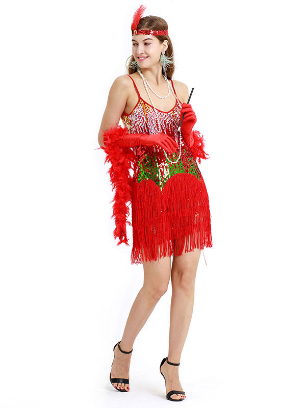 great gatsby red dress