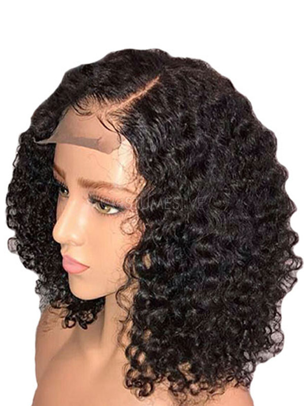 Lace Front Wigs Synthetic Wigs Deep Brown African American Type