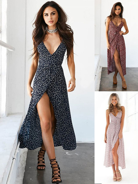 long summer dresses with slits