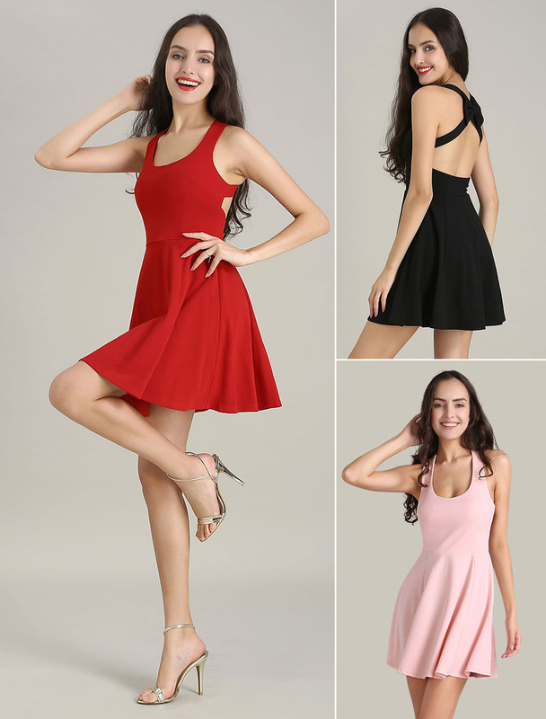 robe de soiree courte evasee