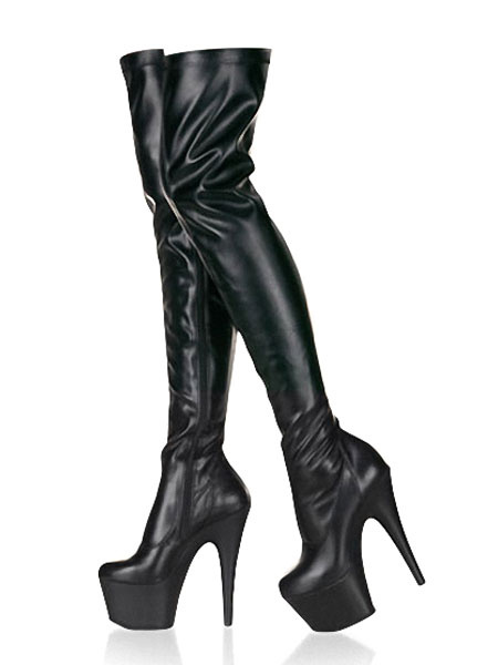 thigh high boots platform