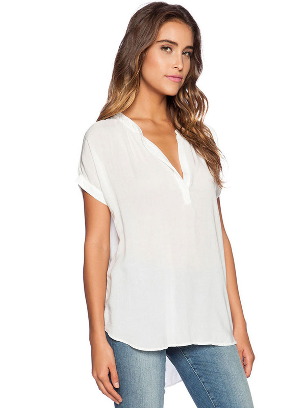 blusa de gasa blanca