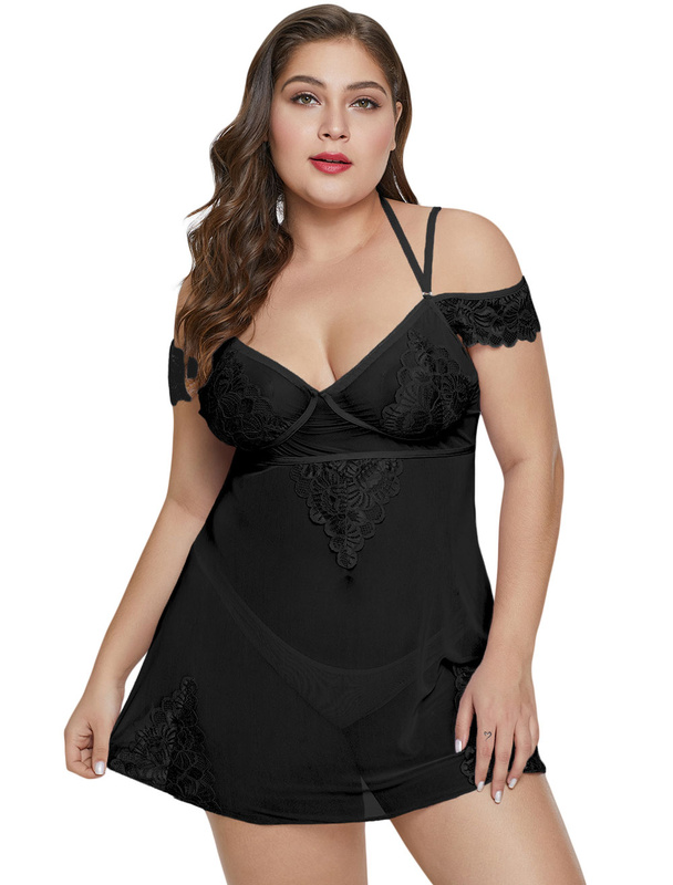 sexy black night dress