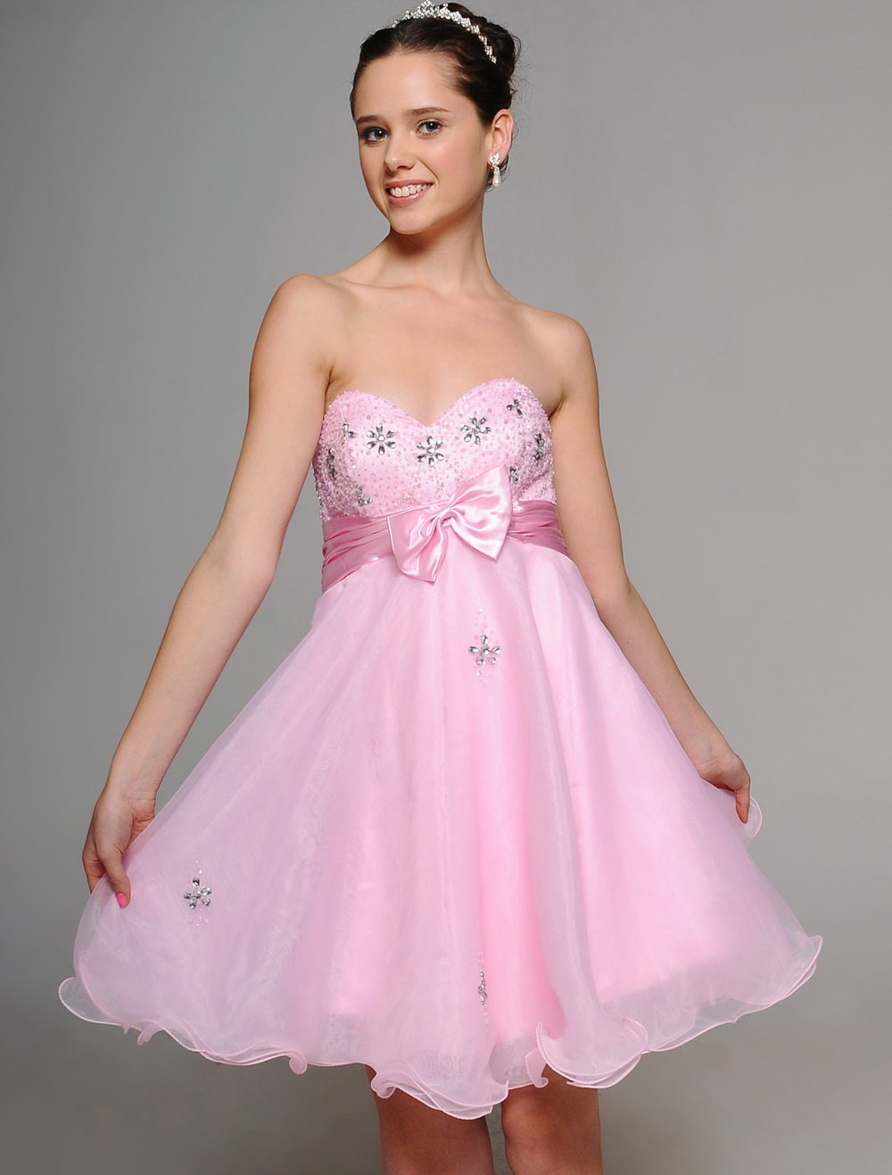 Pink Sweetheart Short Homecoming Dress 