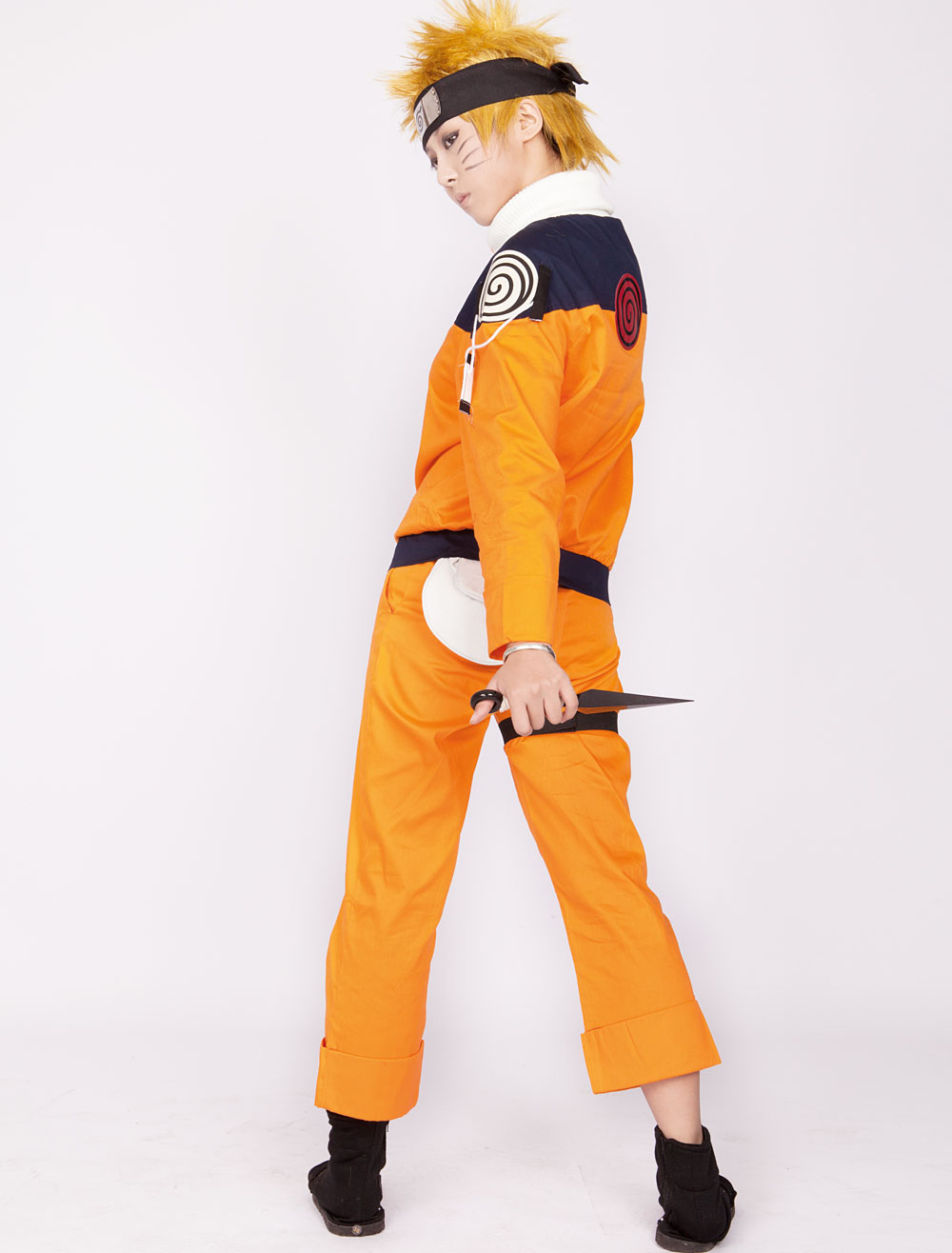 Naruto Costume de Cosplay Uzumaki Naruto Anime Déguisements Halloween Costumeslive com