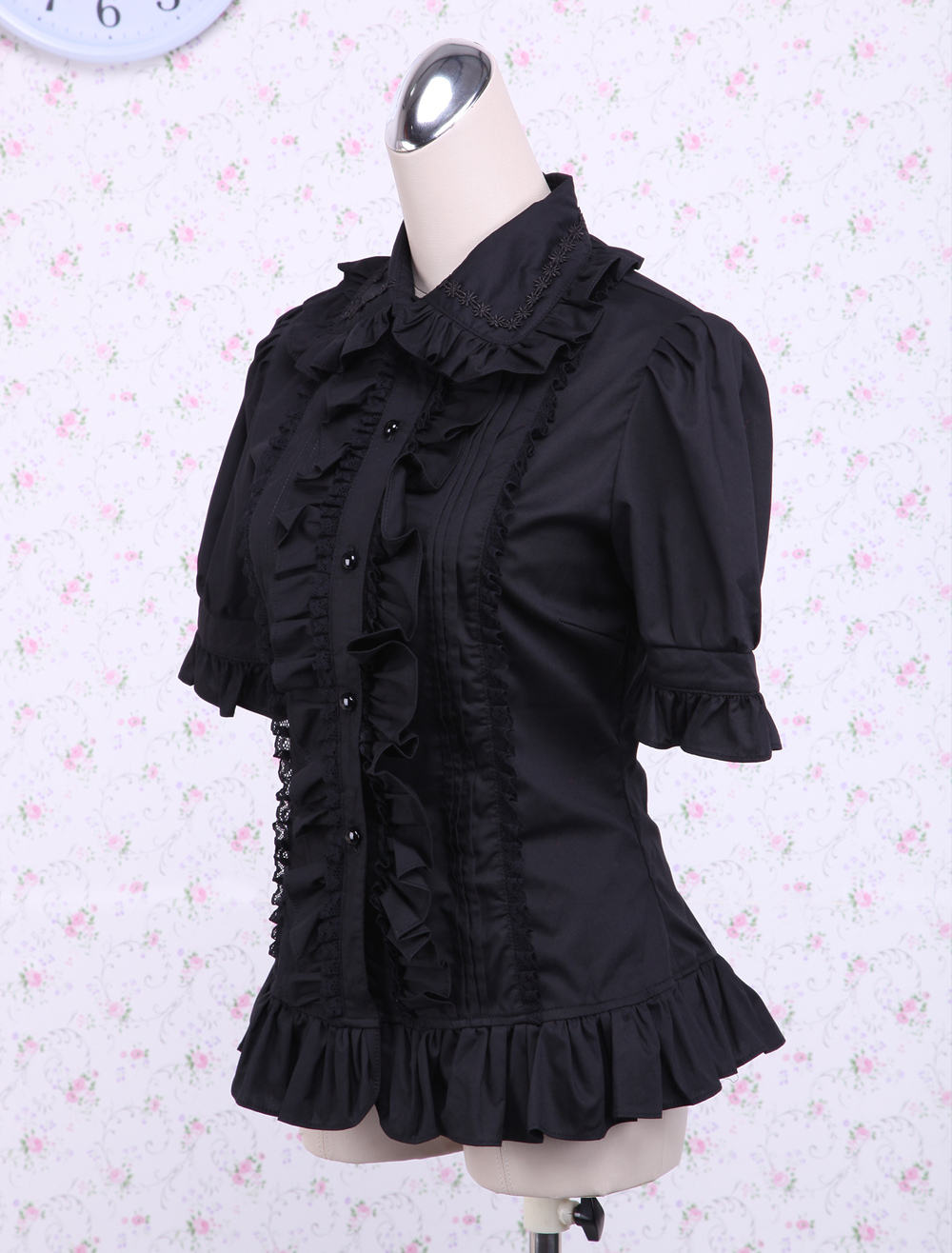 Lolita, blouse fille en plumetis blanc cassé