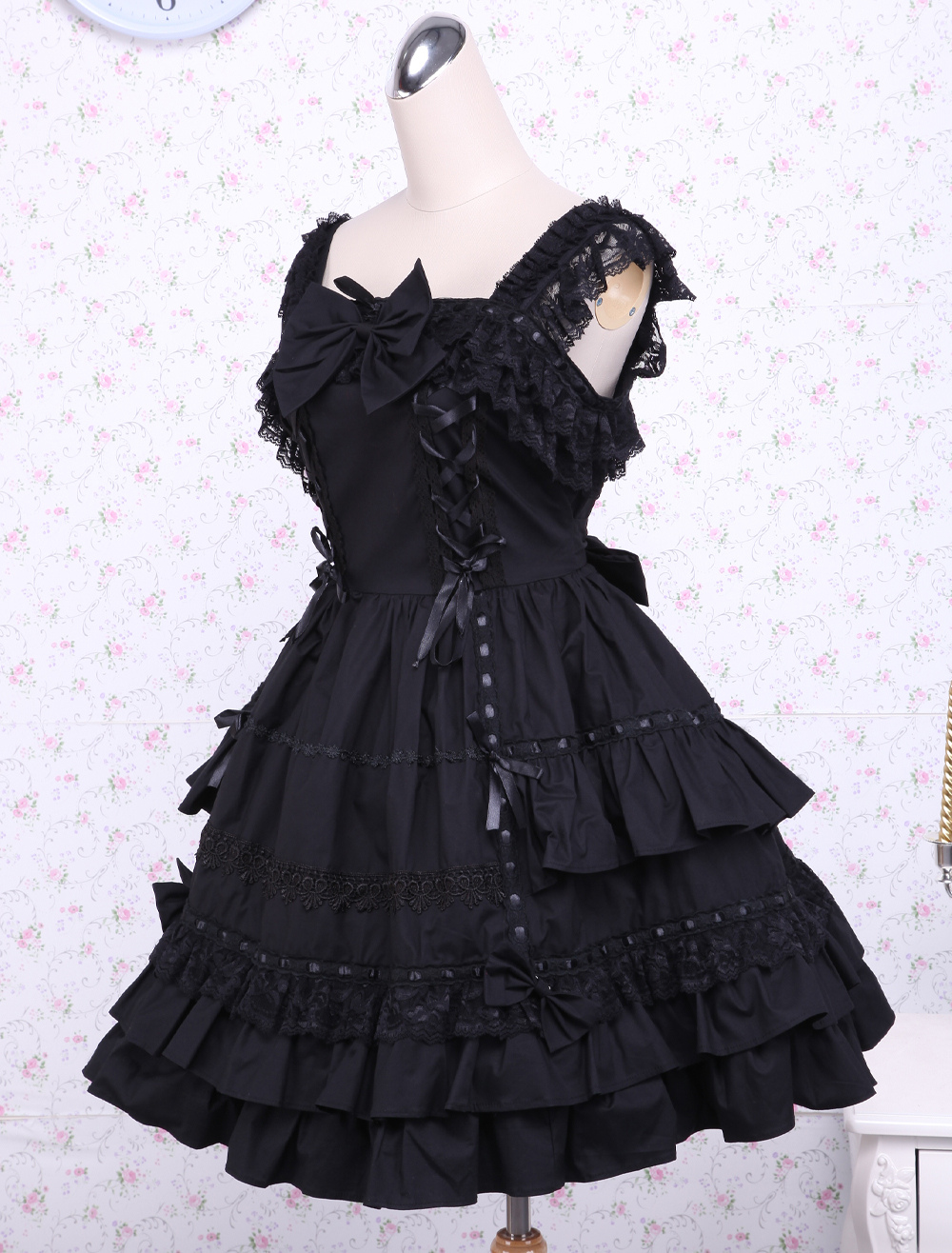 review for Lolita black bow dress YV40254