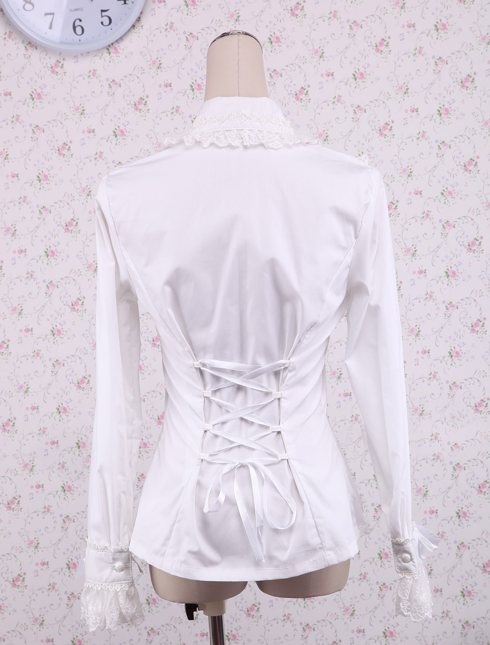 white lolita blouse