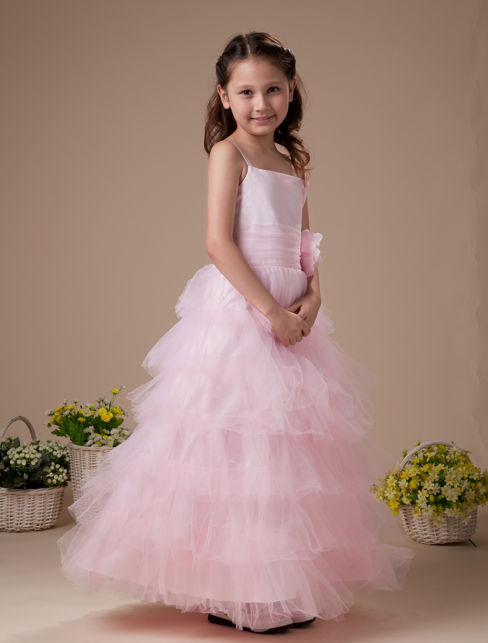 net flower gown