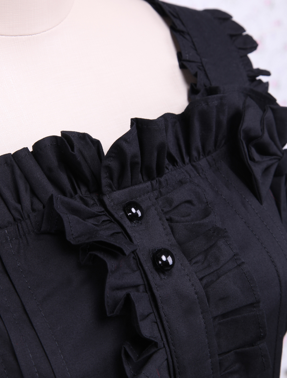 Sleeveless Cotton Black Lolita Dress - Milanoo.com
