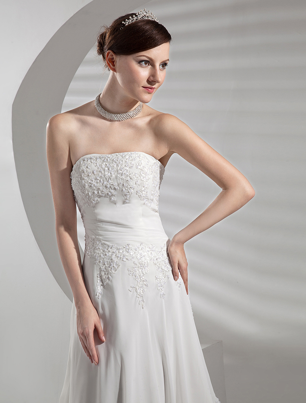 a line strapless