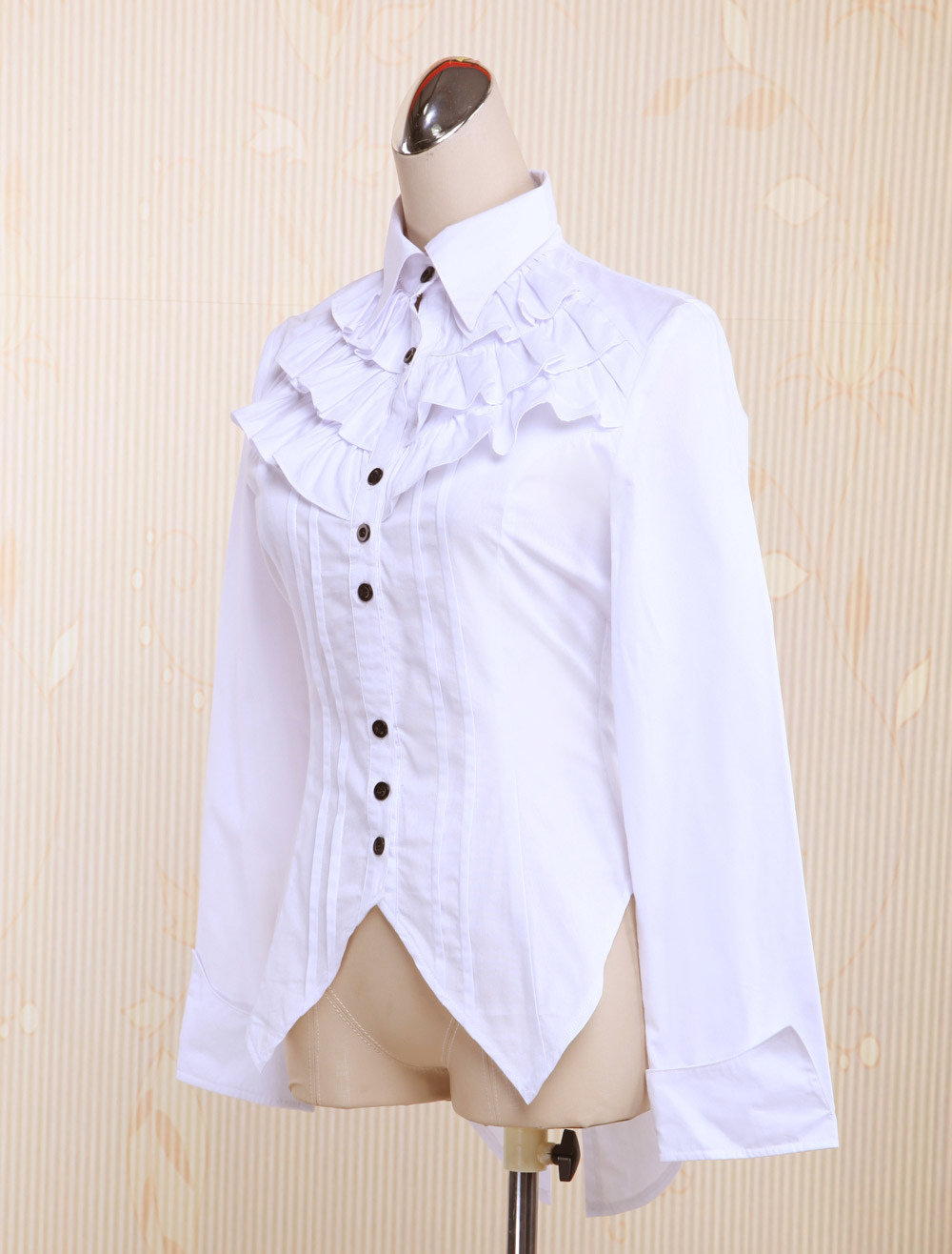 white lolita blouse